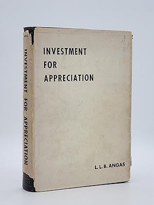 Image du vendeur pour Investment for Appreciation: Forecasting Movements in Security Prices; Technique of Trading in Shares for Profit mis en vente par Zephyr Books