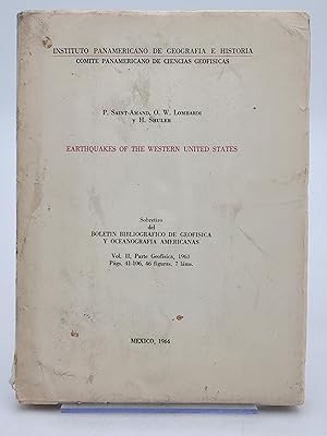 Earthquakes of the Western Unities States.