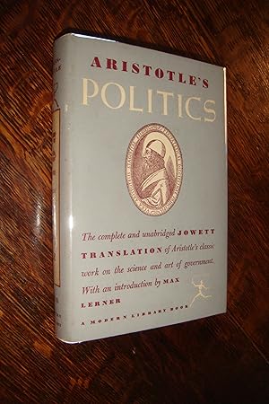 Aristotle's Politics - First Modern Library Edition stated # 228.1