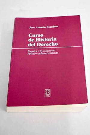 Curso de historia del derecho