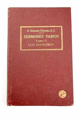 Seller image for Sermones varios, tomo II for sale by Alcan Libros