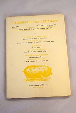 Bild des Verkufers fr Papeles de Son Armadans, ao XXII, tomo LXXXVI, n. CCLVI (julio, 1977).:: Caballo verde para la poesa; Caballo verde para la poesa; El satirn como novela futura; Imber o materia de septiembre; Temtica del goce; Hugo; Morocco Trip; Un asunto para tres zum Verkauf von Alcan Libros