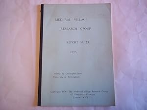 Bild des Verkufers fr Medieval Village Research Group. Report No. 23, 1975 zum Verkauf von Carmarthenshire Rare Books