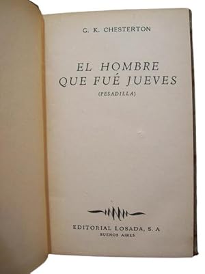 El Hombre Que Fue Jueves (Pesadilla)