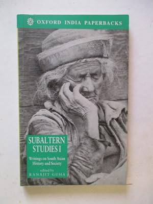 Bild des Verkufers fr Subaltern Studies: Volume I: Writings on South Asian History and Society zum Verkauf von GREENSLEEVES BOOKS