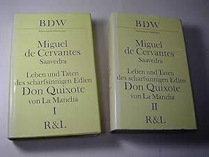 Bild des Verkufers fr Leben und Taten des scharfsinnigen Edlen Don Quixote von La Mancha. 2 Bnde. bers. vonLudwig Tieck - BDW Bibliothek der Weltliteratur zum Verkauf von Antiquariat Fuchseck