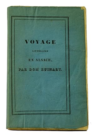 Bild des Verkufers fr Voyage littraire en Alsace, par dom Ruinart. Traduit du latin, accompagn de notes et de dessins lithographis; et prcd d'un coup d'?il historique sur la littrature alsatique du moyen ge, par M. Jacques Matter. zum Verkauf von Librairie de l'Amateur