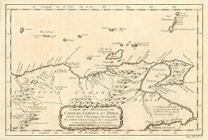 Carte des Provinces de Caracas, Comana, et Paria, situées dans l'Amerique Meridionale [Map of pro...