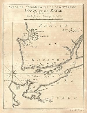 Carte de L'Embouchure de la Rivière de Congo ou de Zayre [Map of the mouth of the Congo or Zaire ...