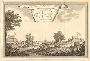Vue Nord des Forts Anglois & Hollandois dAkra tirée de Smith 1727 [North View of the English and...