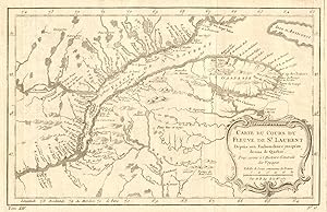 Carte du cours du fleuve de St Laurent, depuis sont embouchure jusqu'au dessus de Québec [Map of ...