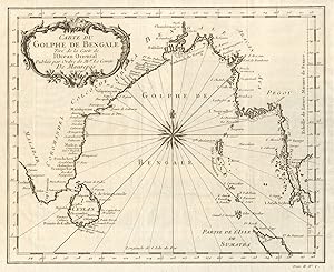 Carte du Golphe de Bengale tiré de la Carte de l'Océan Oriental, Publiée par Ordre de Mgr le Comt...