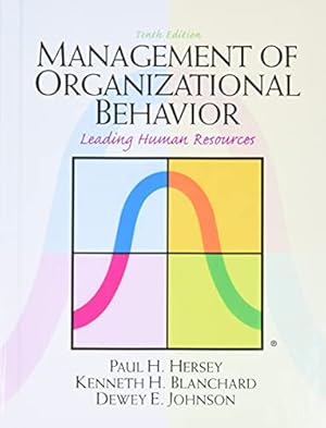 Seller image for Management of Organizational Behavior for sale by ZBK Books