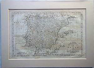 Bild des Verkufers fr Mapa Antiguo - Old Map : A NEW AND ACCURATE MAP OF SPAIN AND PORTUGAL, Drawn from the best Authorities zum Verkauf von LIBRERA MAESTRO GOZALBO