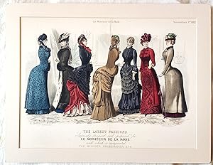 Antiguo Grabado - Old Engraving : The latest fashions. Expressly designed and prepared for le mon...