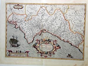 Mapa Antiguo - Old Map : VALENTIAE REGNI olim CONTESTANORUM SI PTO LEMAEO, EDETANORUM SI PLINIO C...