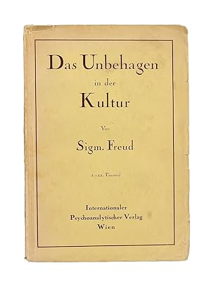 Seller image for Das Unbehagen in der Kultur. (Civilisation and its Discontents). for sale by Robert Frew Ltd. ABA ILAB