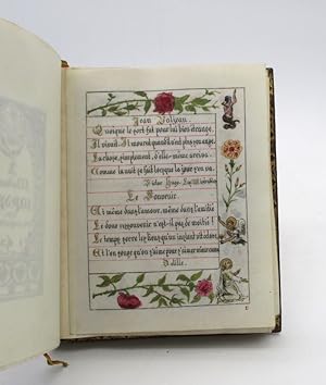 Recueil de poèmes : manuscrit enluminé sur vélin