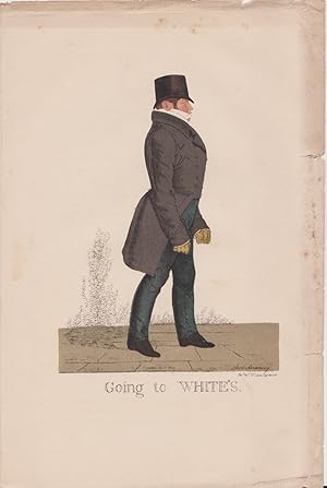 William Arden, 2nd Baron Alvanley "Going to Whites" - a later issue of an engraving by and and fi...