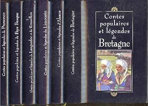 Image du vendeur pour Contes populaires et legendes - lot de 6 ouvrages : Provence + Pays basque + Languedoc et Roussillon + Limousin + Alsace + Bretagne mis en vente par Le-Livre