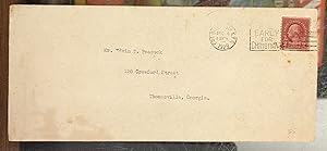 Typewritten letter to Edwin D. Peacock