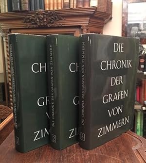 Seller image for Die Chronik der Grafen von Zimmern [in drei Bnden]. Handschrift 580 und 581 der Frstlich Frstenbergischen Hofbibliothek Donaueschingen. for sale by Antiquariat an der Stiftskirche