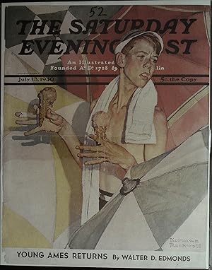 Saturday Evening Post July 13, 1940 Norman Rockwell FRONT COVER ONLY