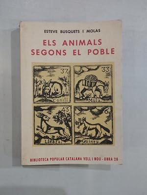 Imagen del vendedor de Els animals segons el poble a la venta por Saturnlia Llibreria