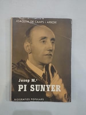 Imagen del vendedor de Josep M Pi Sunyer a la venta por Saturnlia Llibreria
