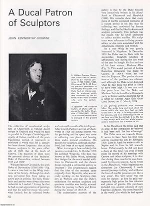 Image du vendeur pour William Spencer Cavendish, Ducal Patron of Sculptors: The Collection of Neo-Classical Sculptures at Chatsworth. An original article from Apollo, International Magazine of the Arts, 1972. mis en vente par Cosmo Books