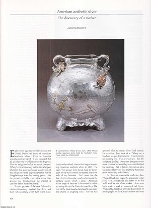 Image du vendeur pour American Aesthetic Silver: The Discovery of a Market. Together with, A Review of the Silver Market. Two original articles from Apollo, International Magazine of the Arts, 1991. mis en vente par Cosmo Books