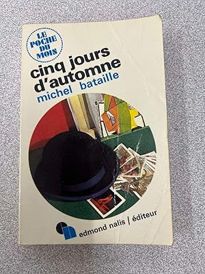 Seller image for Cinq jours d'automne for sale by Dmons et Merveilles