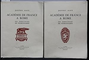 Bild des Verkufers fr Acadmie de France  Rome. Ses directeurs - Ses pensionnaires. 2 Bnde. zum Verkauf von Antiquariat  Braun