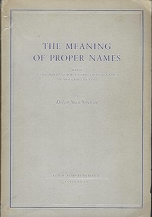 Seller image for The Meaning of Proper Names for sale by Eve's Book Garden
