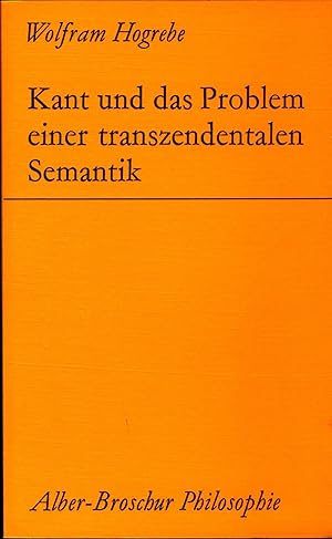 Bild des Verkufers fr Kant und das Problem einer transzendentalen Semantik zum Verkauf von avelibro OHG