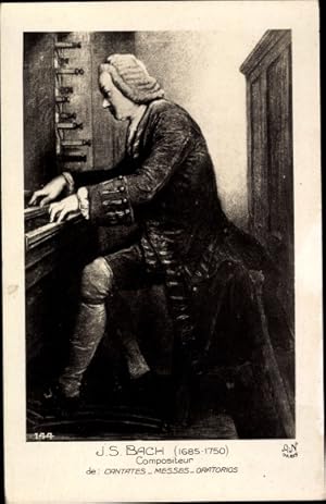 Bild des Verkufers fr Ansichtskarte / Postkarte Komponist Johann Sebastian Bach, Portrait zum Verkauf von akpool GmbH