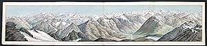 Bild des Verkufers fr "Westliche Hlfte des Panorama vom Basadino" - Basadino Tessiner Alpen / Schweiz / Suisse / Switzerland / Italia / Italy / Italien / Panorama zum Verkauf von Antiquariat Steffen Vlkel GmbH