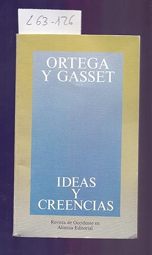 Seller image for IDEAS Y CREENCIAS (Y OTROS ENSAYOS DE FILOSOFIA9 for sale by Libreria 7 Soles