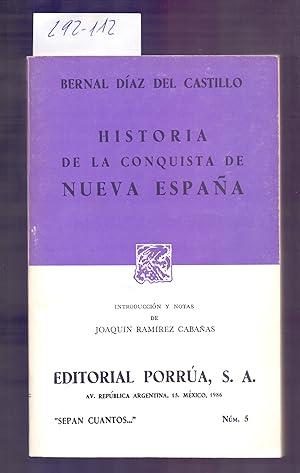 Seller image for HISTORIA VERDADERA DE LA CONQUISTA DE LA NUEVA ESPAA for sale by Libreria 7 Soles