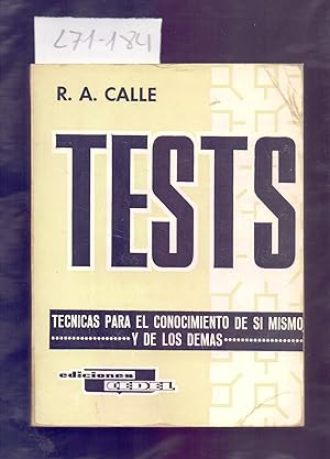 Image du vendeur pour TESTS, TECNICAS PARA EL CONOCIMIENTO DE SI MISMO Y DE LOS DEMAS, II mis en vente par Libreria 7 Soles