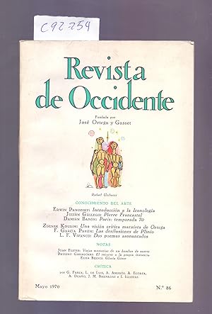 Bild des Verkufers fr INTRODUCCION A LA ICONOLOGIA / PIERRE FRANCASTEL / PARIS: TEMPORADA 70 / UNA VISION CRITICA MARXISTA DE ORTEGA / LAS DESILUSIONES DE PLINIO / DOS POEMAS ASONANTADOS zum Verkauf von Libreria 7 Soles