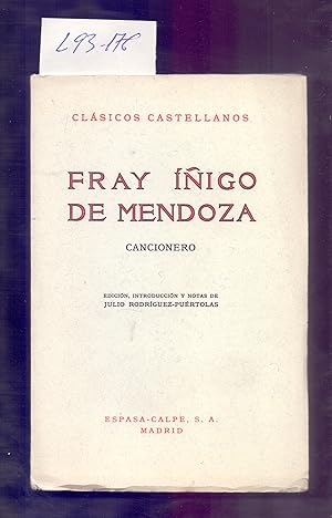 Image du vendeur pour CANCIONERO (CLASICOS CASTELLANOS, NUMERO 163) mis en vente par Libreria 7 Soles