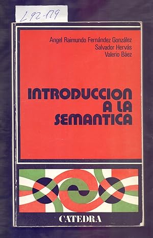 Immagine del venditore per INTRODUCCION A LA SEMANTICA venduto da Libreria 7 Soles