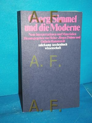 Bild des Verkufers fr Georg Simmel und die Moderne : neue Interpretationen und Materialien (Suhrkamp-Taschenbuch Wissenschaft 469) hrsg. von Heinz-Jrgen Dahme u. Otthein Rammstedt / zum Verkauf von Antiquarische Fundgrube e.U.