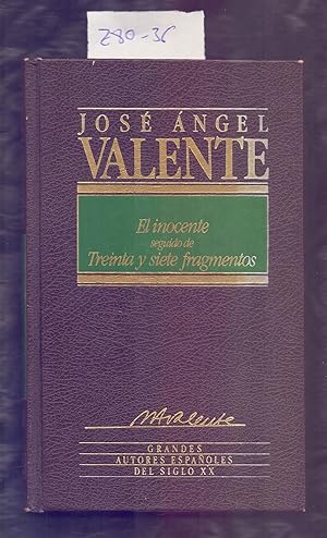 Seller image for EL INOCENTE, SEGUIDO DE TREINTA Y SIERTE FRAGMENTOS for sale by Libreria 7 Soles