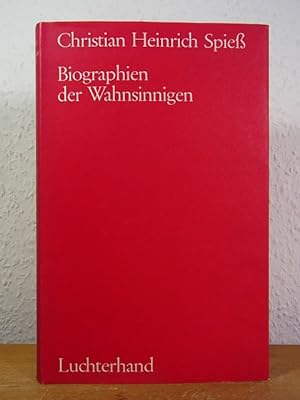 Immagine del venditore per Biographien der Wahnsinnigen venduto da Antiquariat Weber