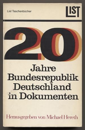 Bild des Verkufers fr 20 Jahre Bundesrepublik Deutschland in Dokumenten. (= List Taschenbcher 352/53.) zum Verkauf von Antiquariat Neue Kritik