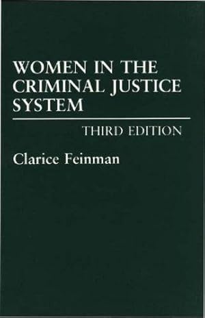 Imagen del vendedor de Women in the Criminal Justice System a la venta por WeBuyBooks