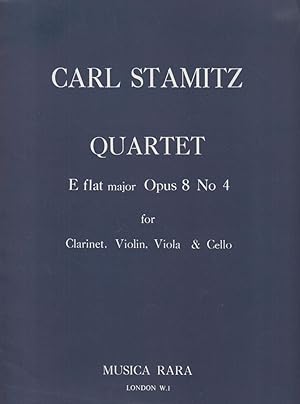 Clarinet Quartet in E flat major, Op.8 No.4 - Set of Parts