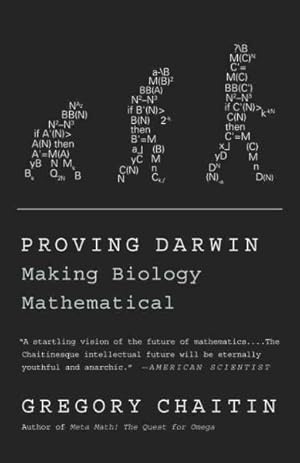 Immagine del venditore per Proving Darwin : Making Biology Mathematical venduto da GreatBookPrices